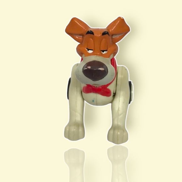 1996 Oliver and Company Dodger Dog Toy On Wheels - Picture 2 of 4